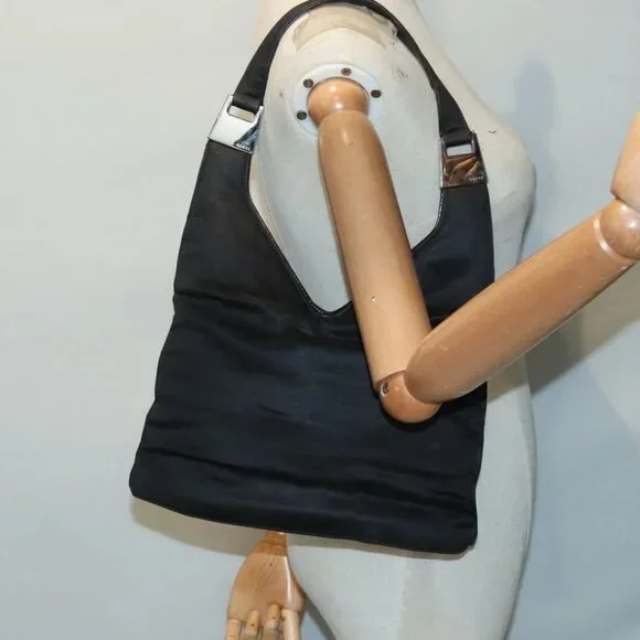 GUCCI Tote Bag Nylon Black Auth ti2101 - Picture 6 of 16